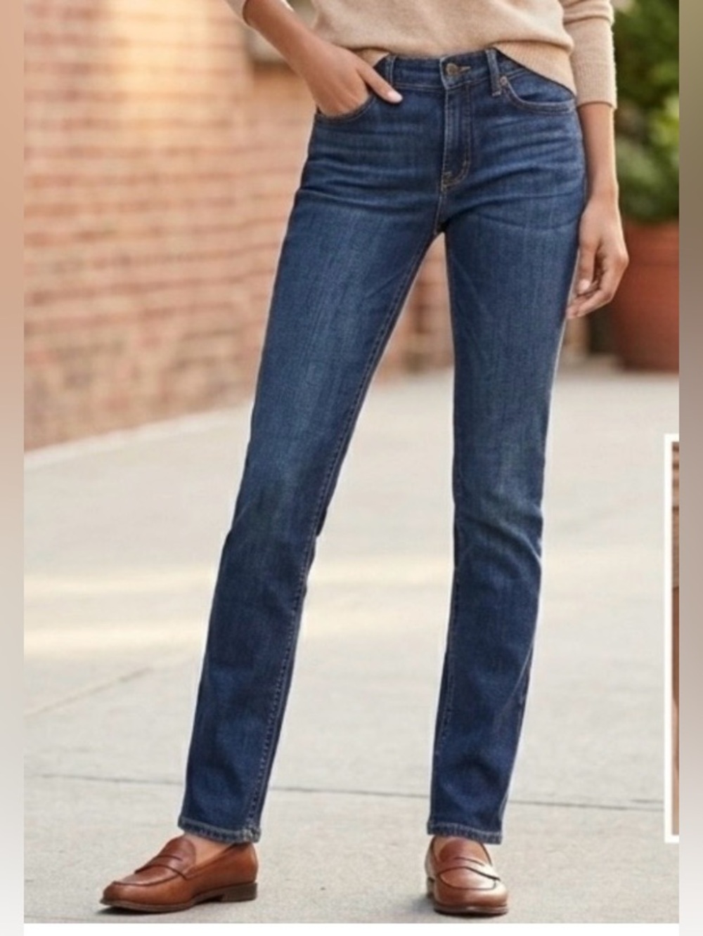 J.Crew Matchstick Slim Straight Leg Jeans - Size 24 Regular - Dark Wash Denim